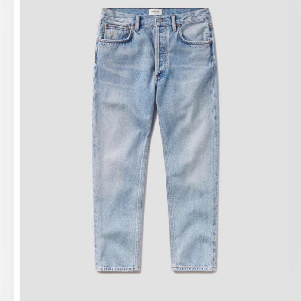 Agolde Riley High Rise Straight Crop - Prevail